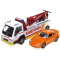 凯迪威 工程汽车模型 1:50道路清障车救援施救拯救车汽车拖车（带声光）