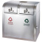 和畅 分类环保垃圾桶不锈钢室外户外环卫垃圾箱小区垃圾筒小区公用可回收果皮桶GPX-248 GPX-248砂钢