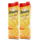 爱美可（Amecke）进口果汁 德国原装鲜榨果肉橙汁 1L*2瓶装果汁饮料（新老包装交替发货）