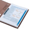 齐心(Comix) A770 理德系列文件夹A4 1.5寸 2孔D型夹 棕色