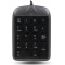 双飞燕（A4TECH）TK-5 有线键盘 笔记本数字小键盘 USB小键盘 黑色