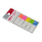 得力（deli） 彩色荧光膜索引指示标签文件分类粘贴便利贴纸创意便签纸 9062  44*11mm(包)
