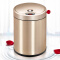 欧本（OUBEN） 自动感应垃圾桶家用智能电动翻盖卫生桶卫生间客厅厨房创意带盖抖音同款垃圾筒 玫瑰金(12L)