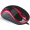 双飞燕（A4TECH）N-350 有线鼠标 办公鼠标 USB鼠标 笔记本鼠标 红黑色