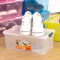 JEKO&JEKO 塑料透明收纳箱鞋盒6L 6只装储物箱家用玩具收纳盒鞋子整理箱鞋盒 高透SWB-508