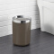 EKO 摇盖垃圾桶  家用卫生间创意时尚小号迷你塑料垃圾筒 5028 灰色摇盖桶5L