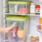 百露厨房冰箱米面收纳箱水果蔬菜保鲜盒防虫防潮储物箱密封收纳盒 小号绿色