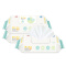 日康（rikang)婴儿手口柔湿巾 新生儿宝宝加盖卫生纸巾湿巾80片*3包