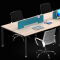 办公家具钢架屏风办公桌现代简约职员办公桌组合电脑桌员工位职员桌六人位