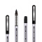 得力（deli） 0.5mm直液式走珠笔考试宝珠笔中性笔签字笔水笔 黑色/支 S656