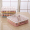 百露家用厨房冰箱饺子盒长方形塑料防震的收纳包装架保鲜蛋托放鸡蛋盒 粉色单个