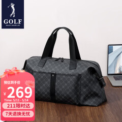 高尔夫（GOLF）时尚印花旅行包大容量防泼水男士手提包出差旅游袋行李包健身包