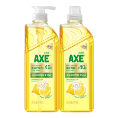 斧头牌（AXE）柠檬玻尿酸护肤洗洁精1kg*2瓶实惠装 果蔬奶瓶安心洗清洁力+40%