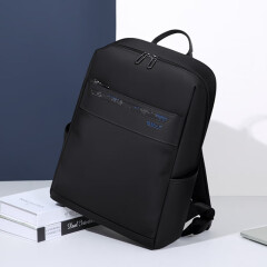 高尔夫（GOLF）电脑包男时尚背包15.6英寸笔记本双肩电脑包出差旅行双肩包 黑色