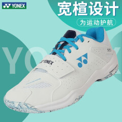 YONEX2024新款尤尼克斯羽毛球鞋宽楦超轻透气yy男女款专业运动鞋子夏季 【宽楦】SHB-520WCR 白/品蓝 37