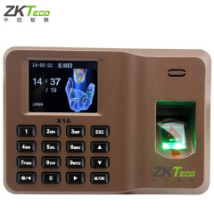 中控智慧(ZKTeco)X20指纹密码考勤打卡机,U盘
