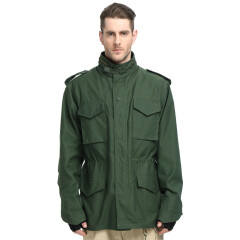 无贼（WZJP） 美式迷彩服饰硬汉风格阿尔法款M65风衣运动户外服装外套男士风 绿色 XS-偏大请对照尺寸表