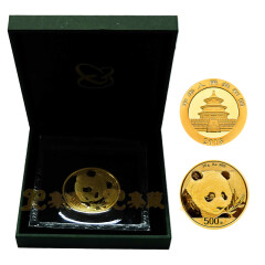 上海集藏 中国金币2018年熊猫金银币 纪念币 30克金币  单枚
