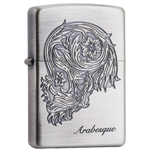 芝宝ZIPPO打火机SC1433 古银蚀刻阿拉伯图案