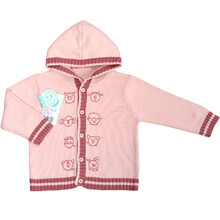 花儿开 <em>儿童</em>连帽毛线衣纯棉开衫婴儿针织衫毛