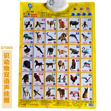 乐乐鱼有发声挂图画话早教中英文语言挂图套件