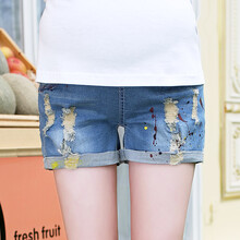 美琳妈咪<em>孕妇</em>装孕妇裤夏装时尚<em>孕妇牛仔短裤</em>韩