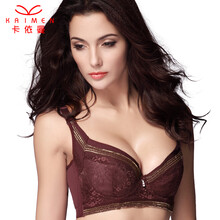 卡<em>依曼女士</em>薄杯收副乳内衣女聚拢调整型<em>文胸</em>大