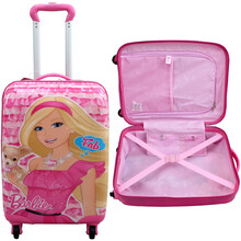 芭比儿童拉杆箱拖箱 小学生旅行箱<em>女生箱包</em>行