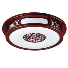 阳邦中式吸顶灯新中式木艺橡木客厅灯卧室灯简