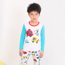 儿童莱卡棉内衣套装男童女童居家服宝宝<em>睡衣</em> 