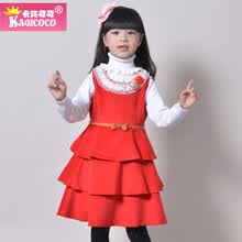 卡其可可2013秋<em>冬装</em>新款<em>女童</em>裙童装卡其可可