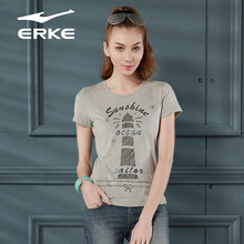 <em>鸿星尔克</em>erke <em>女装</em> 2014<em>夏季</em>新品 女纯棉圆领短