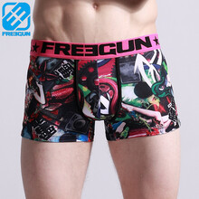 FREEGUN 货到付款 <em>男士印花</em>平角<em>内裤潮牌</em>时