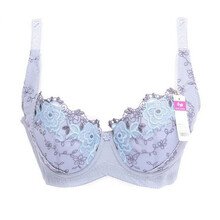 桑扶兰 3/4杯刺绣蕾丝花纹聚拢<em>上托</em>调整<em>大杯文</em>