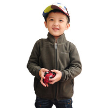 汉邦尚品HUMBGO新款儿童软壳全<em>开衫抓绒</em>衣