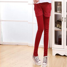 爱思韩 2014春季<em>孕妇</em>装<em>货到付款</em>假两件<em>孕妇</em>裤