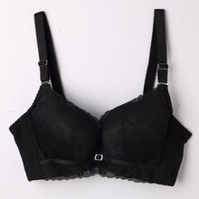 婵之云秋冬新品花纹镂空蕾丝调整型<em>文胸</em> 性感