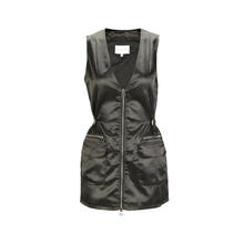 BALMAIN黑色涤纶材质纯色简约<em>女士</em>中<em>长款马</em>