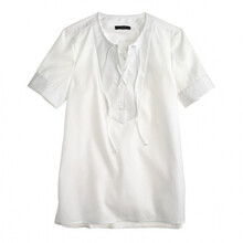 <em>J.Crew 女装</em> 女式短袖衬衫 white Q00195874 8