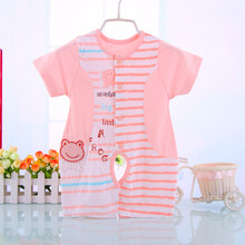 <em>婴幼儿</em>夏装婴儿夏季<em>连体</em>衣服爬服夏天<em>睡衣</em>条纹
