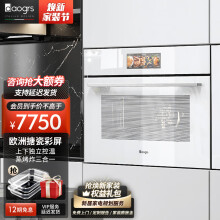 daogrs意大利 S9xs嵌入式蒸烤箱一体机独立控温60L搪瓷家用彩屏烤箱白色系列 S9xs蒸烤箱