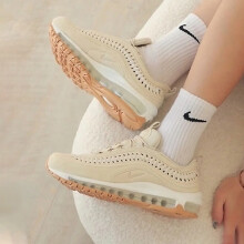 耐克（NIKE）休闲鞋女鞋夏季新款运动鞋AIR MAX 97子弹头跑步鞋DC4144-200 DC4144-200浅卡其 35.5