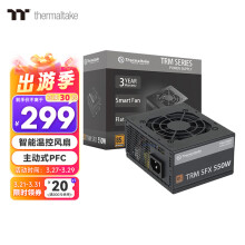 Thermaltake（Tt）额定550W TRM SFX 550 电脑电源（智能温控风扇/主动PFC/小尺寸/只换不修）