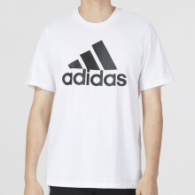 阿迪达斯 （adidas）短袖男装夏季户外跑步健身训练运动衫透气休闲圆领T恤 IC9349白色  S