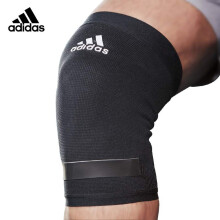 阿迪达斯(adidas)护膝运动 男女士篮球保暖  儿童护膝跑步防摔 膝盖护具M单只装 ADSU-13322