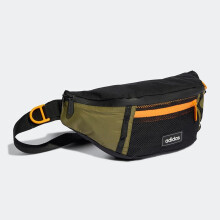 阿迪达斯 （adidas）男学生女包运动包休闲包单肩包腰包挎包健身小包跑步胸包 HC7196黑橙 MISC
