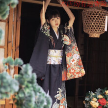 趣士多和服和服女改良正装传统服装神明少女日本和服摄影复古小振袖