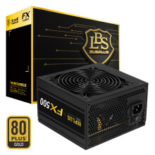 大水牛（BUBALUS）额定500W FX500金牌台式电脑主机电源（80PLUS认证/主动式PFC/宽幅/背线/12CM智能温控风扇）