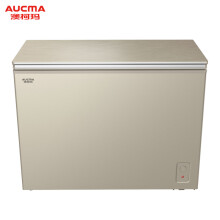 澳柯玛(AUCMA)253升 家用商用冷柜 冷藏冷冻转换 节能顶开冷柜 金色外观 彩晶面板 BC/BD-253FG