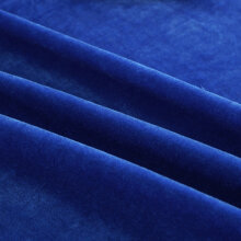 布将军 金丝绒布料桌布 定制加厚加宽会议桌台布 办公室桌布 湖蓝色 1.6米宽(需要长几米就拍几件)